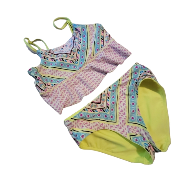 Justice Other - 🌞 Girls Size 12 JUSTICE 2-Pc. Reversible Swimsuit